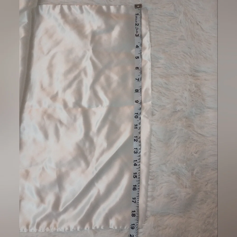 Luxurious White Satin Pillowcase Set Of 2